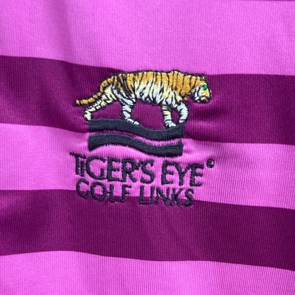 Nike Golf Tour Performance Polo Mens M Dri-FIT Tigers Eye Golf Links - Picture 3 of 10